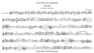 Emil Cossetto Csardas for clarinet and piano [upl. by Namurt]