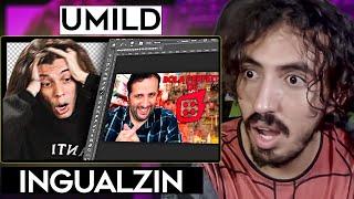 CRIANDO THUMBNAILS PROIBIDAS  Cantinho do Umild  Leozin React [upl. by Oralie]