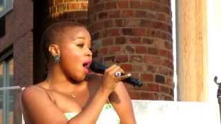 Chrisette Michele Aston Martin Music Remix Rockefeller Park NYC 62911 [upl. by Joappa]