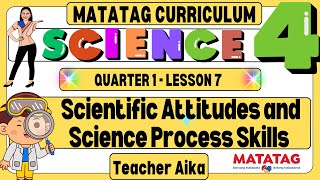 MATATAG Science 4 Grade 4 Quarter 1 Lesson 7 Scientific Attitudes and Science Process Skills [upl. by Eldrida654]