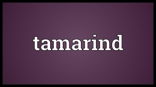 Tamarind Meaning [upl. by Ludwog]