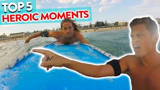 Top 5  HEROIC Moments of Bondi Rescue [upl. by Enilrac]