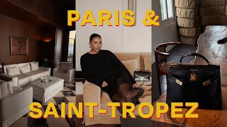 PARIS amp SAINTTROPEZ VLOG  New Wardrobe Additions  Luxury shoes amp bag unboxing [upl. by Drhacir278]