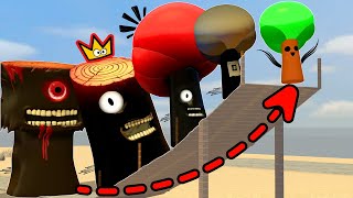 Who Has The Longest Jump Between All Phases Of MrTree Sprunki In Garrys Mod [upl. by Llyrrad]