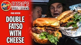 Fatsos Last Stand Double Fatso Burger with Cheese Food Review [upl. by Trevor644]