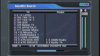 Conaxsat CNX MINI Blind Scan Of AMC 4 [upl. by Felicdad]