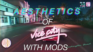 AESTHETICS of Vice City Vaporwave FMMods [upl. by Kayley]