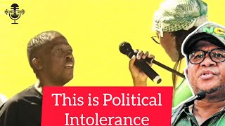 MK Member singing MK song in an ANC meeting  Political intolerance in South Africa [upl. by Torrell]