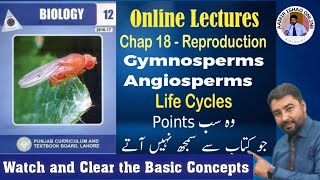 Biology Class 12  Chap 18  Reproduction  Life cycle of Gymnosperms amp Angiosperms [upl. by Acinoryt280]