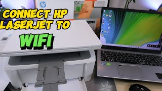 How To Connect HP LaserJet To WIFI Network With Computer [upl. by Voletta]