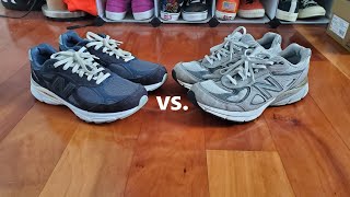 New Balance Made in USA 990v3 vs 990v4 Comparison Sizing Comfort and Design [upl. by Revert]