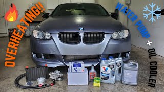 Replacing The Water Pump amp Adding A Oil Cooler On My BMW 335i N54 [upl. by Dagley524]