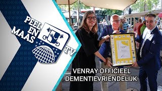 Venray officieel dementievriendelijk  24 september 2024  Peel en Maas TV Venray [upl. by Tdnaltroc]