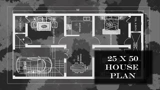 25 X 50 House Plan with 2 bedrooms rental purpose  Ansul Home Planner [upl. by Waly316]