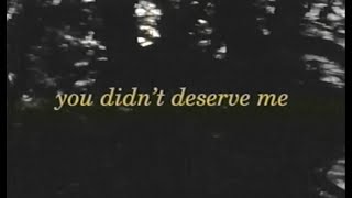 Omar Apollo  Evergreen You Didnt Deserve Me At All Official Lyric Video [upl. by Naliorf]