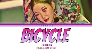 Chungha 청하 – Bicycle rap lyrics Color Coded [upl. by Irec]