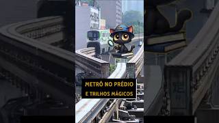 Metrô no Prédio e Trilhos Mágicos 🚇 curiosidades metro china liziba [upl. by Rj837]