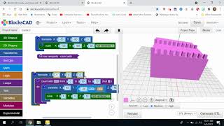 BlocksCAD Castle [upl. by Yeung]