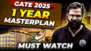 GATE 2025 Preparation Strategy  Complete One Year RoadMap For GATE 2025 Exam [upl. by Whorton]