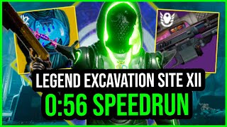 EXCAVATION SITE XII 056 Lost Sector Speedrun Void Hunter Destiny 2 Season of Defiance [upl. by Atiuqehs337]