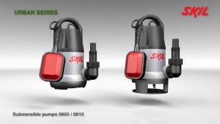 Skil pompes submersible 0805 pour eau claire  0810 pour eau chargée [upl. by Vaios356]