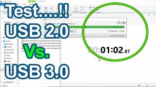 USB 20 vs USB 30 Test Speed FlashDisk [upl. by Llednov]