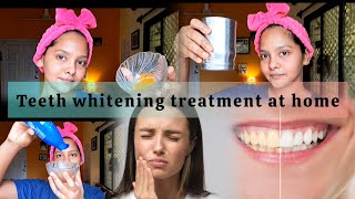 TEETH WHITENING TREATMENT at Home❤️😍 [upl. by Garlan787]