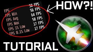 How to monitor FPS AvgFPS MinFPS MaxFPS 01 Low and FPS 1 Low with MSI Afterburner [upl. by Toiboid]