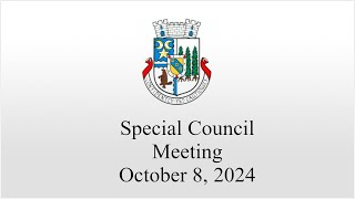 Special Council Meeting  October 8 2024 [upl. by Barny]