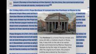 What is All Saints Day part 2 Western Christianity [upl. by Lynett460]