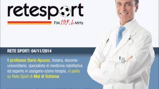 Il Prof Dario Apuzzo a Rete Sport parla di Mal di schiena [upl. by Anomas]