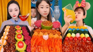 Chinese mukbang eating soo fast can you do that 😯🔥 ماكبونغ صيني أكل كميات كبيره بسرعه 中国穆克邦吃太快了吗？ [upl. by Nelubez]