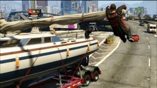 GTA V  First Franklin and Michaels mission  Get the Yacht back [upl. by Perlie995]