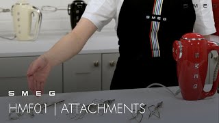 How to Use Different Attachments  Smeg HMF01 [upl. by Aihsenor]