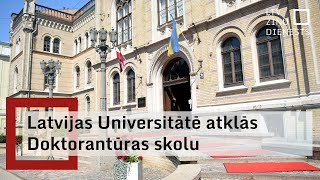 Latvijas Universitātē atklās Doktorantūras skolu [upl. by Lucrece]