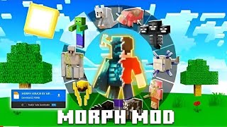 100 WORKING MORPH MOD FOR MINECRAFT POCKET EDITION 121 [upl. by Einnahpets813]