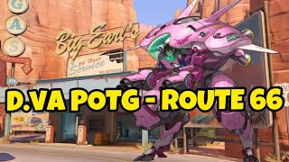 How to contest point in OT with Dva  Overwatch 2 Gameplay  Route 66 [upl. by Jacinda294]