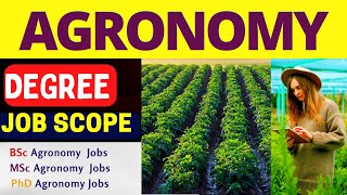 Agronomy Jobs career I agronomy for sustainable development I agronomist career Imsc agronomy scope [upl. by Helaine]