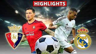 Real Madrid vs Osasuna Live Streaming Highlights [upl. by Edmee]