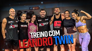 LEANDRO TWIN TREINANDO COM A 3XFIT SERÃ QUE ELE AGUENTOU ðŸ¤” [upl. by Arabelle587]