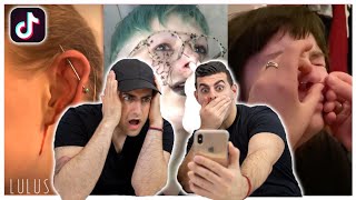 Piercers React To Septum Piercing Gone SO WRONG On Tiktok [upl. by Nahtnahoj]