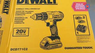 DEWALT 20V MAX Cordless Drill DCD771C2 [upl. by Swec884]