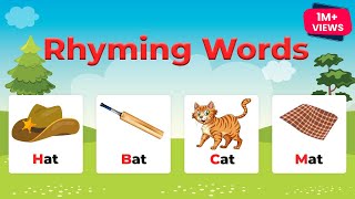 Rhyming Words for Kids  What are Rhyming Words  Kindergarten [upl. by Ibrek]