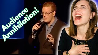 FIRST TIME REACTING TO FRANKIE BOYLE  Audience Abuse pt 1 [upl. by Suiluj636]