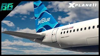 JetBlue Toliss A321 Neo KATLKFLL  XPlane 11 VATSIM [upl. by Emerson]