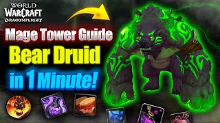 How To Beat Guardian Druid Mage Tower In 1 Minute ✅ Guide for WoW Dragonflight 1027 [upl. by Pierrette]