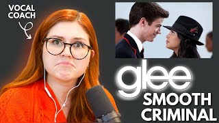 SMOOTH CRIMINAL I Glee I Vocal coach reacts [upl. by Emera]