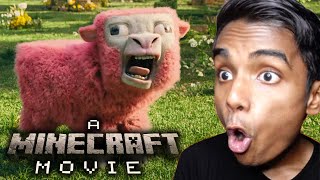 REACTING TO MINECRAFT MOVIE TRAILER [upl. by Pineda]