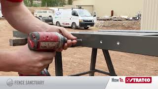 HowTo Install Stratco EziSlat Fencing Gate Assembly [upl. by Tala]