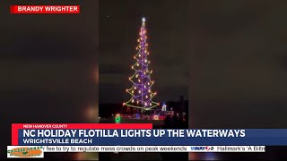 Annual North Carolina Holiday Flotilla returns to Wrightsville Beach [upl. by Lodhia161]